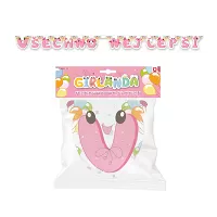 Papierová girlanda Všetko najlepšie - ružová