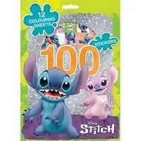 Samolepky s omaľovánkami Lilo a Stitch 100ks