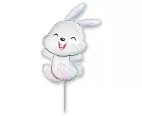 Fóliový balónik MINI roztomilý zajačik 35 cm