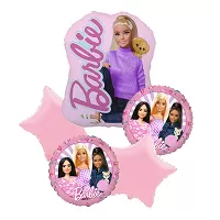 Súprava fóliových balónikov Barbie 5 ks