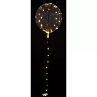 LED dekoračná bublina svietiaca - zlatá