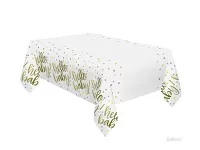 Plastový obrus "Hello baby" bodkami