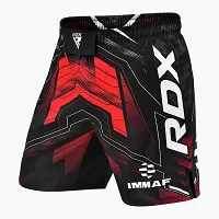 RDX Bojové a tréningové šortky MMA, schválené IMMAF, červené 4XL