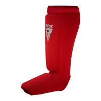 RDX Chrániče holení a priehlavkov SIB HOSIERY SHIN INSTEP GUARD FOAM, červeno biele S - S
