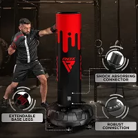 RDX Voľne stojace boxovacie vrece ADULTS PUNCH BAG F9 s rukavicami, červeno-čierny 6ft