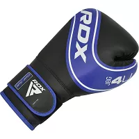 RDX Detské boxerské rukavice 4B Robo, modro čierne, 4 oz
