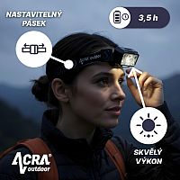ACRA Outdoor čelové svietidlo LAMP2