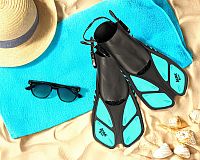 Potápačské plutvy pre dospelých, tyrkysové 36-41