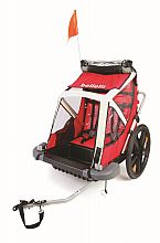 BELLELLI B-TRAVEL Detský vozík za bicykel, červený