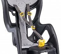 BELLELLI PEPE Detská sedačka na bicykel, upevnenie na zadný nosič, čierna