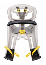 BELLELLI TATOO Detská sedačka na bicykel Handlefix, hodvábne šedá