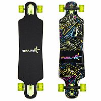 Muuwmi Longboard Compact ABEC 7 NEON so svietiacimi kolieskami