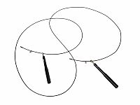 Nastaviteľné švihadlo - strieborné