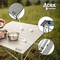 Acra campingový skladací stôl C3S - hliník 70x70x70cm