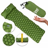 ACRA L140CL nafukovacia karimatka s vankúšikom zelená 5cm