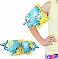 Nafukovacie plávacie rukávy s motívom veľryby 22x23 cm