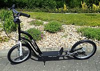 Kolobežka Tornado kolesa 16/16" - čierna