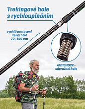 Trekingové palice - 1 pár s príslušenstvom