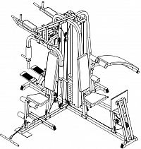 Posilňovacia veža štvorpozíciová HG4800