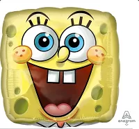 Fóliový balónik štvorec usmievavý Sponge Bob 43cm