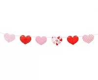 Papierová girlanda srdce rôzne vzory 2 m