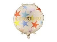 Fóliový balónik kruh - Congrats 35cm