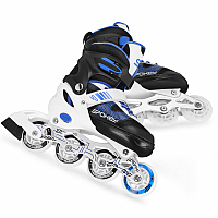 Spokey TONYX Detské kolieskové korčule, čierno-modré, veľ. 30-33