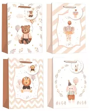 Darčeková taška roztomilé zvieratká s glitrami