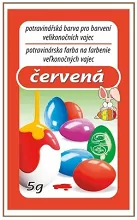 Farby na vajcia 5g - Červená