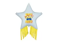 Fóliový balónik hviezda so strapcami Mimoni 72 cm