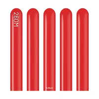 Dekoračné modelovacie balóniky červené 260M 100 ks