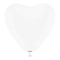Dekoračný balónik biele srdce 30 cm/12"