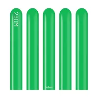 Dekoračné modelovacie balóniky zelené 260M 100 ks