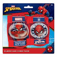 Chrániče lakťov a kolien Spiderman, červené