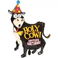 Fóliový balónik Kravička Holy Cow Birthday 97 cm
