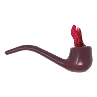 Plastová dýmka s plamínkem 12 cm