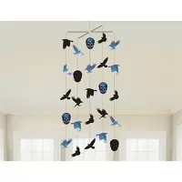 Závesná dekorácia havrany a lebky - Goblet Skeleton