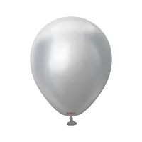 Dekoračné balóniky chrómové strieborné 13 cm/5" 100 ks