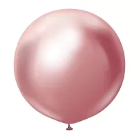 Dekoračný balónik chrómový ružový 60 cm/24"