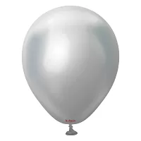Dekoračný balónik chrómový strieborný 30 cm/12"