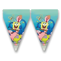 Vlajočková girlanda Sponge Bob 3m