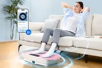 MERACH 2398 Vibrační podložka pro celé tělo, šedá