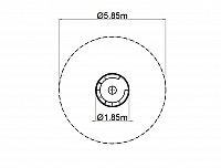 Kolotoč na sedenie priem. 180 cm