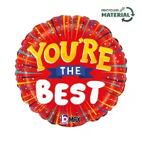 Fóliový balonek You're the Best kulatý 46 cm