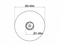 Kolotoč na sedenie priem. 140 cm