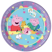Papírové talíře Prasátko Peppa Baby Evie 23 cm 8 ks