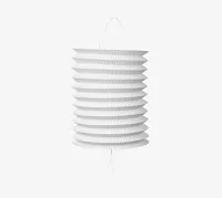 Lampion bílý skládaný 28 cm