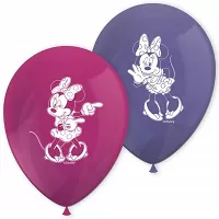Latexové balóniky Minnie Mouse 28 cm - 8 ks