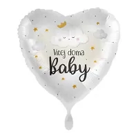 Fóliový balónek Vítej doma Baby CZ 43 cm