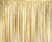 Zlatý matný party závěs 100 x 200 cm